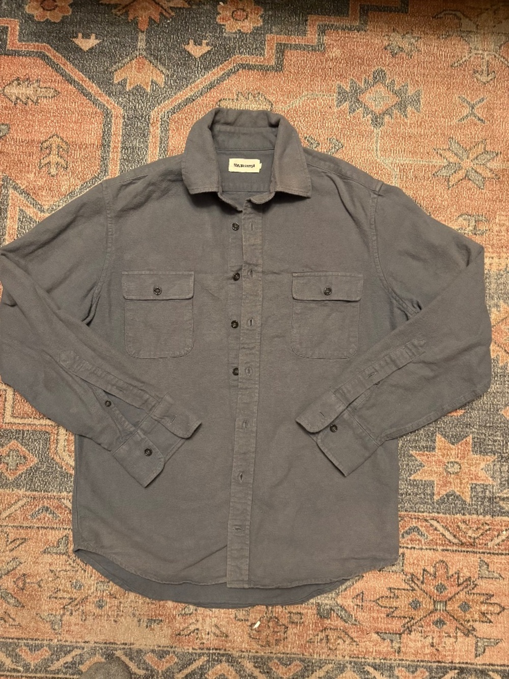 Taylor Stitch Yosemite Flannel Gray S (38)